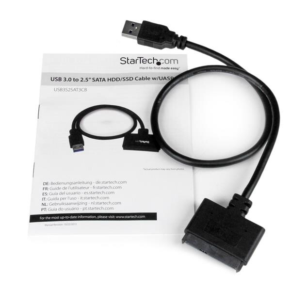 StarTech.com SATA to USB Cable, USB 5Gbps to 2.5in SATA I II III Hard Drive Adapter, External Converter for SSD or HDD Data Tra - Image 4