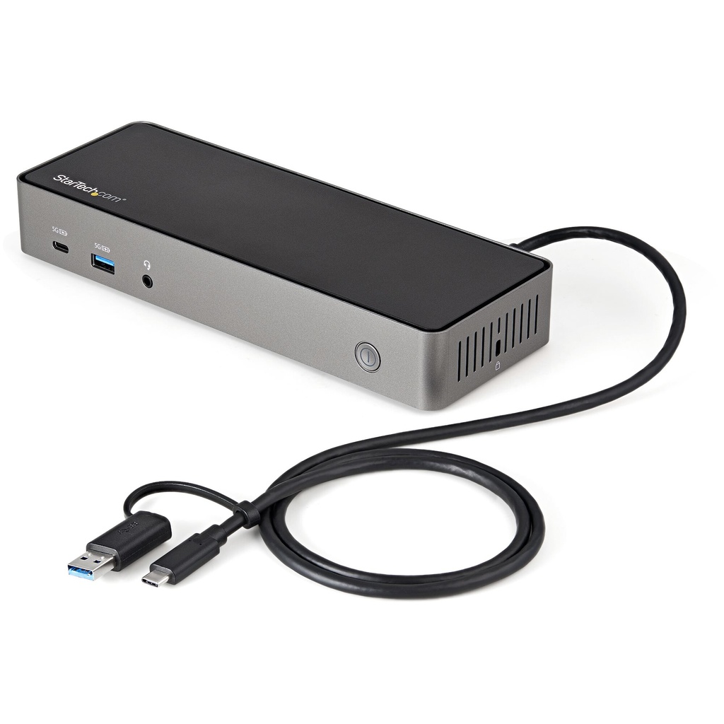 StarTech.com USB-C & USB-A Dock - Hybrid Universal Triple Monitor Laptop Docking Station w/ DisplayPort & HDMI 4K 60Hz - 85W Po - Image 2
