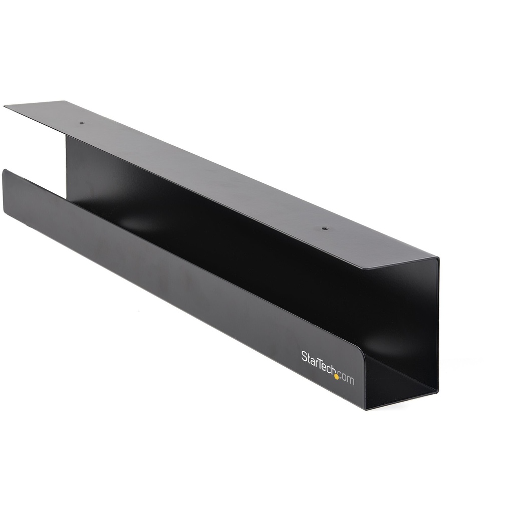 StarTech.com Under Desk Cable Management Tray - Office/Standing Desk Cable Tray Organizer - Desk/Table Mount Holder for Cords/W