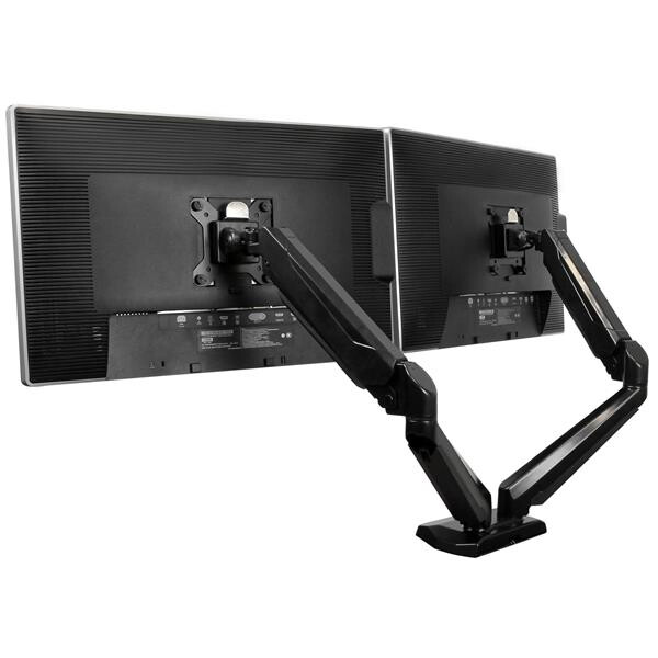 StarTech.com Desk Mount Dual Monitor Arm with USB & Audio, Desk Clamp VESA Mount for up to 32" (17.6lb/8kg) Displays, Ergonomic - Image 7