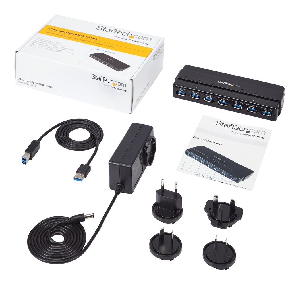 StarTech.com 7-Port USB 3.0 Hub (5Gbps) - Desktop - Image 7