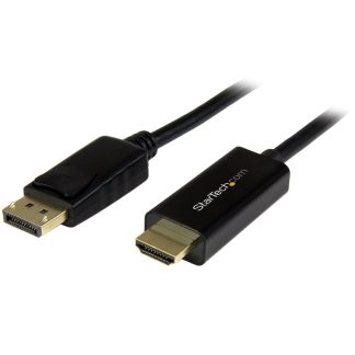 StarTech.com 6.6ft (2m) DisplayPort to HDMI Cable - 4K 30Hz - DisplayPort to HDMI Adapter Cable - DP 1.2 to HDMI Monitor Cable