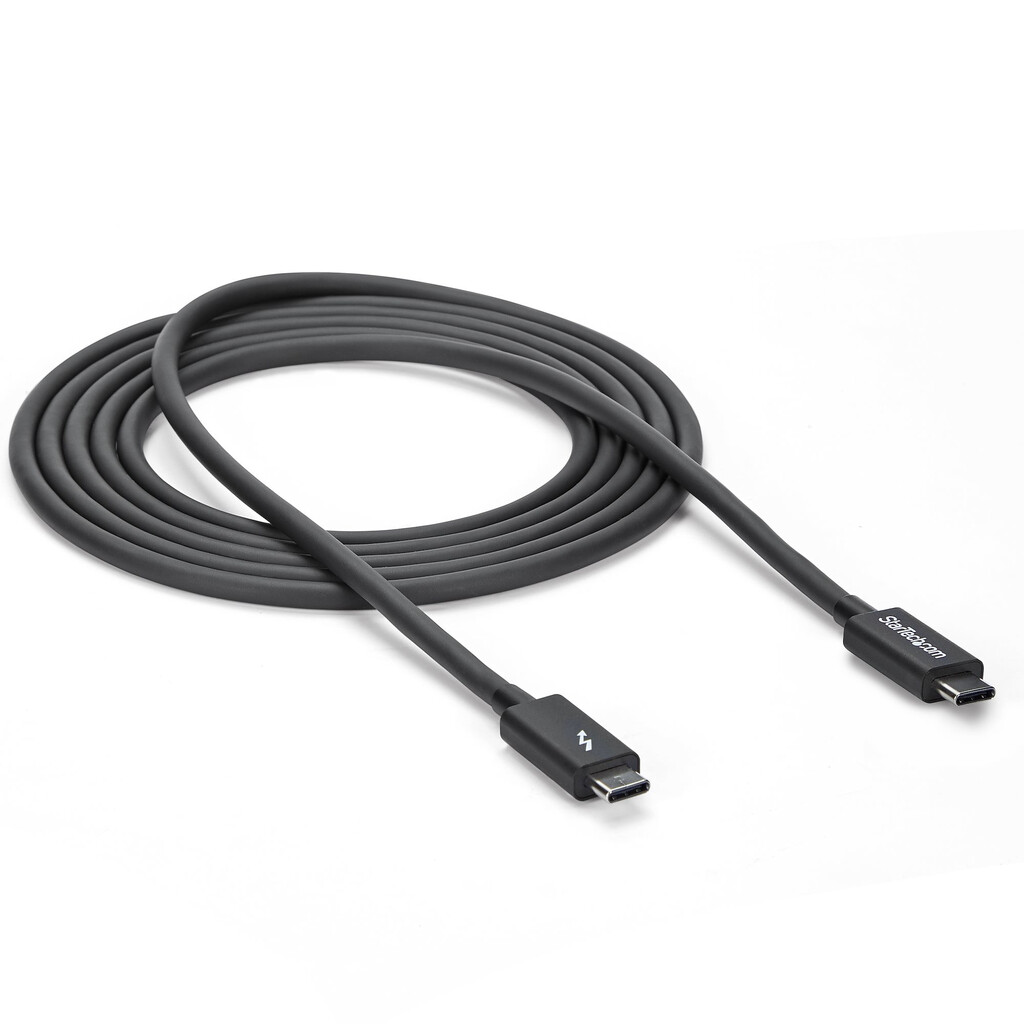 StarTech.com 2m (6.6ft) Thunderbolt 3 Cable, 20Gbps, 100W PD, 4K, Thunderbolt Certified, Compatible with Thunderbolt 4/USB 3.2/ - Image 5