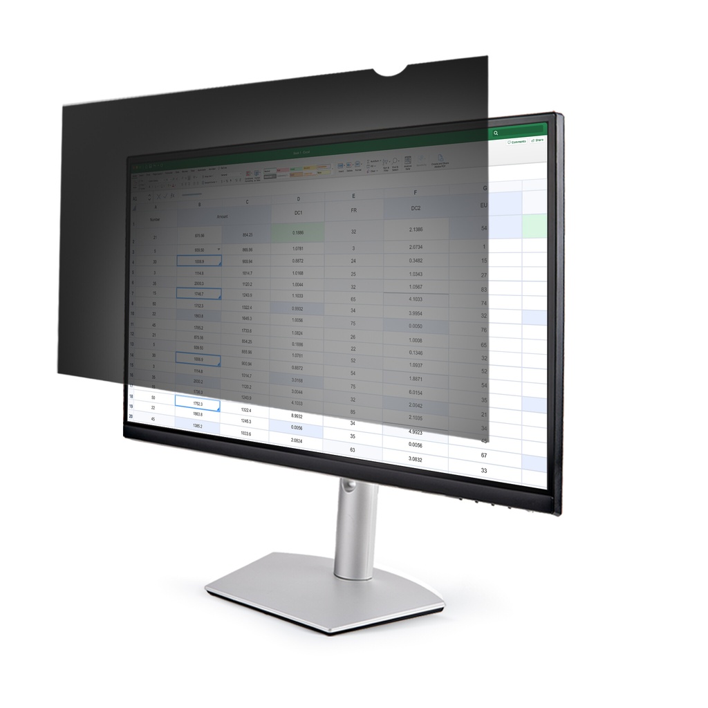 StarTech.com Monitor Privacy Screen for 24" Display - Computer Screen Security Filter - Blue Light Reducing Screen Protector Fi
