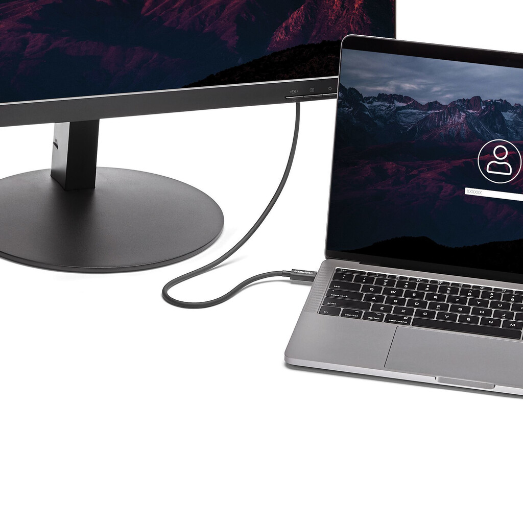 StarTech.com 50cm (1.6ft) Thunderbolt 3 Cable, 40Gbps, 100W PD, 4K/5K, Thunderbolt Certified, Compatible with Thunderbolt 4/USB - Image 3