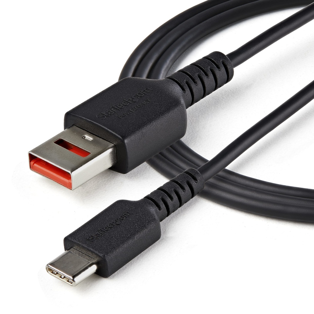 StarTech.com 3ft (1m) Secure Charging Cable – USB-A to USB-C Data Blocker Charge-Only Cable – No-Data Power-Only Charger Ca - Image 3