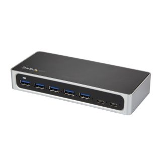 StarTech.com 7 Port USB C Hub with Fast Charge Port - USB-C to 5x USB-A 2x USB-C (USB 3.0 SuperSpeed 5Gbps) - Self Powered USB