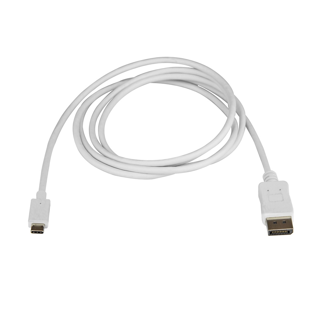 StarTech.com 6ft (1.8m) USB C to DisplayPort 1.2 Cable 4K 60Hz - USB-C to DisplayPort Adapter Cable HBR2 - USB Type-C DP Alt Mo - Image 2