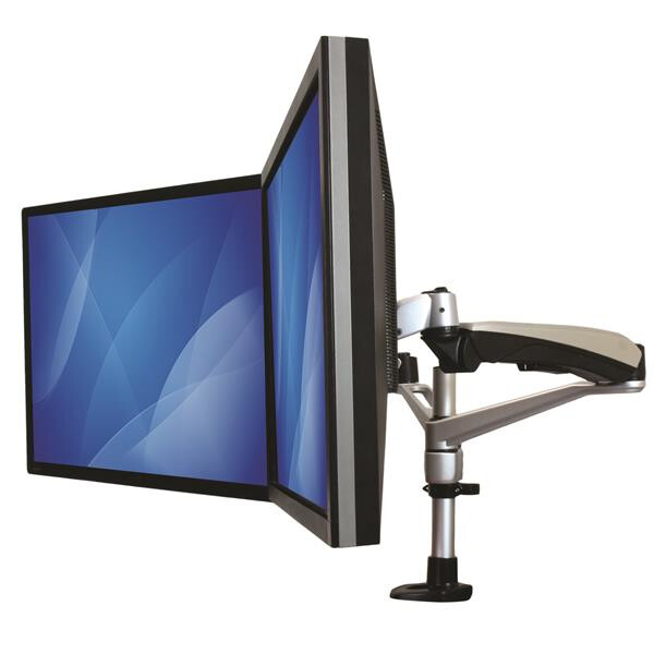 StarTech.com Desk-Mount Dual Monitor Arm - Full Motion Articulating - Premium - For up to 30" (19.8lb/9kg) Displays - TAA - Image 3