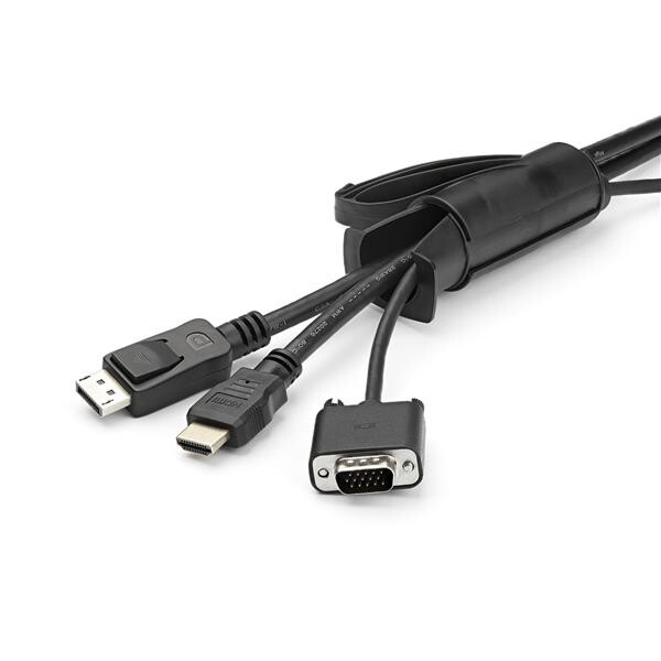 StarTech.com 2.5 m (8.2 ft.) Cable-Management Sleeve - Spiral - 25 mm (1 in.) Diameter - Image 3