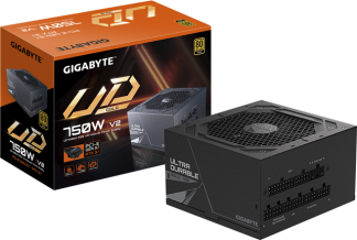 GIGABYTE UD750GM PG5 V2 Power Supply Unit- PCIe Gen 5.1, 80 PLUS Gold, Fully Modular Design, 120mm Fan, ATX 3.1 compatible, EU P