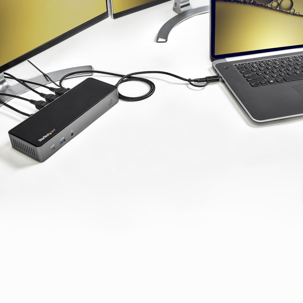StarTech.com USB-C & USB-A Dock - Hybrid Universal Triple Monitor Laptop Docking Station w/ DisplayPort & HDMI 4K 60Hz - 85W Po - Image 11