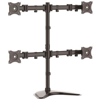 StarTech.com Quad-Monitor Desktop Stand - Articulating - For up to 27" (17.6lb/8kg) Displays