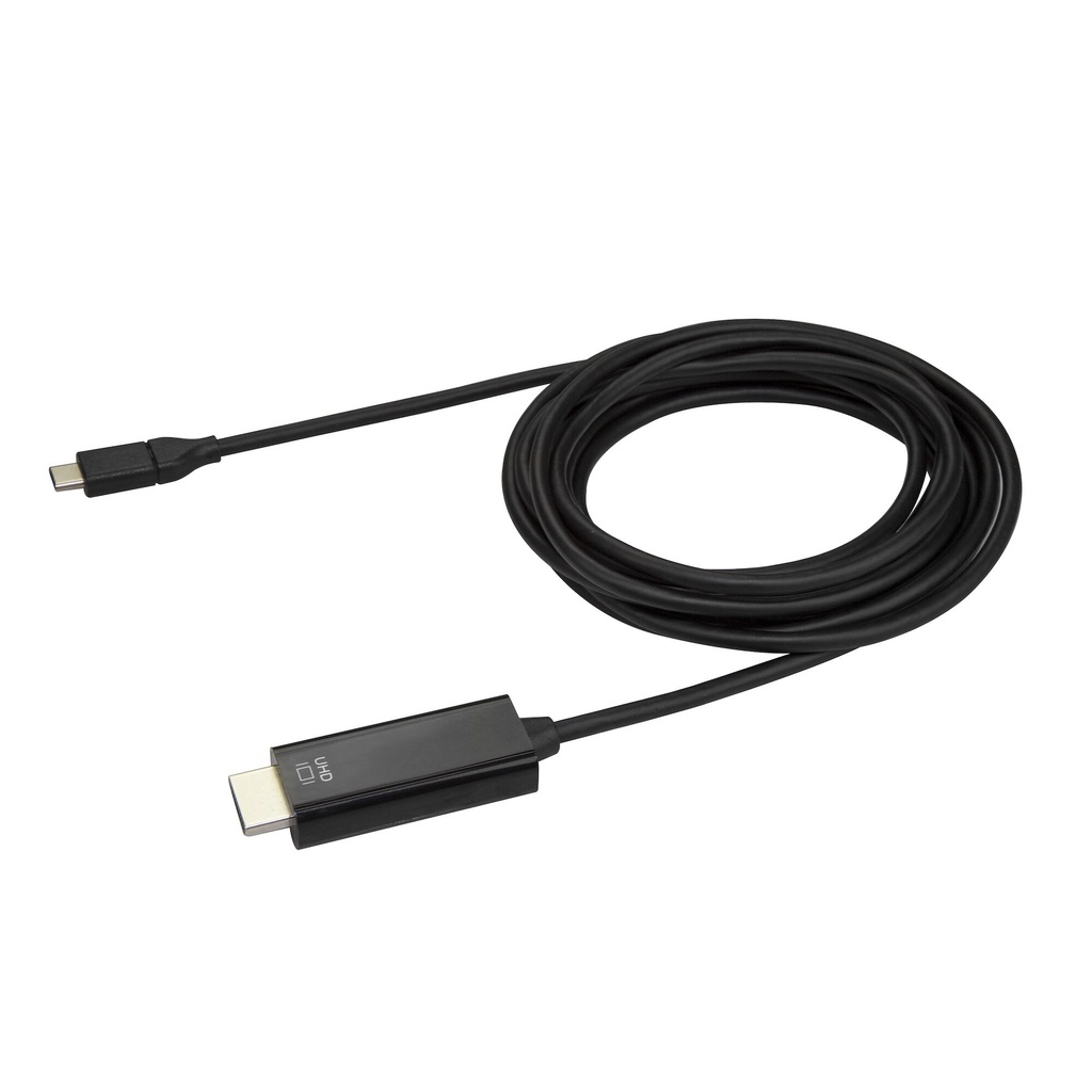 StarTech.com 10ft (3m) USB C to HDMI Cable - 4K 60Hz USB Type C to HDMI 2.0 Video Adapter Cable - Thunderbolt Compatible - Lapt - Image 2