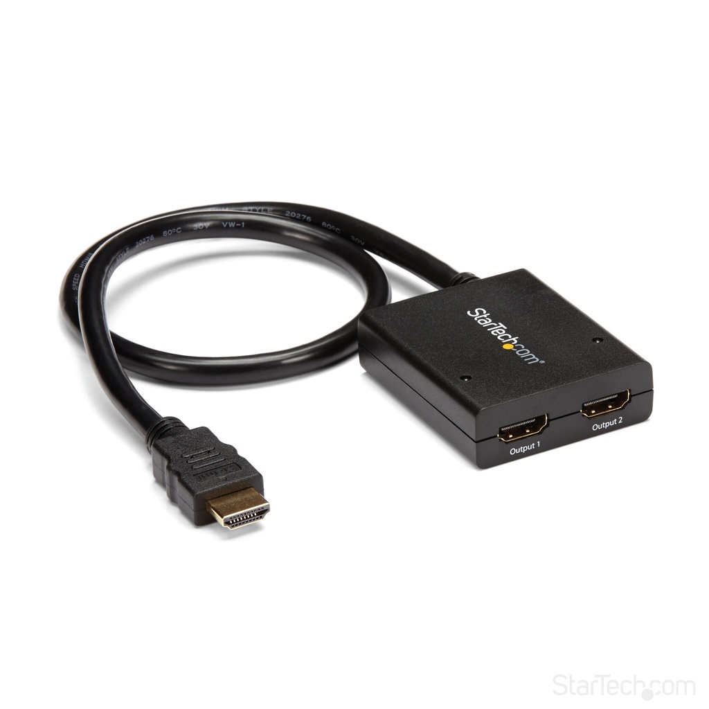 StarTech.com 4K HDMI 2-Port Video Splitter – 1x2 HDMI Splitter – Powered by USB or Power Adapter – 4K 30Hz - Image 8