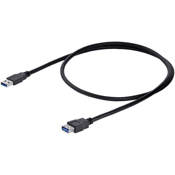 StarTech.com 1m Black SuperSpeed USB 3.0 (5Gbps) Extension Cable A to A - M/F - Image 4