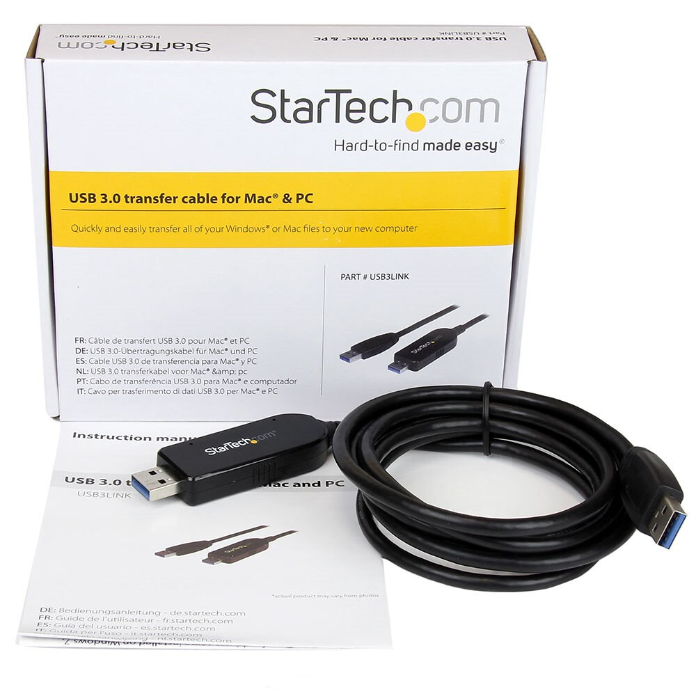 StarTech.com USB 3.0 Data Transfer Cable for Mac and Windows, 1,8m (6ft) - Image 4