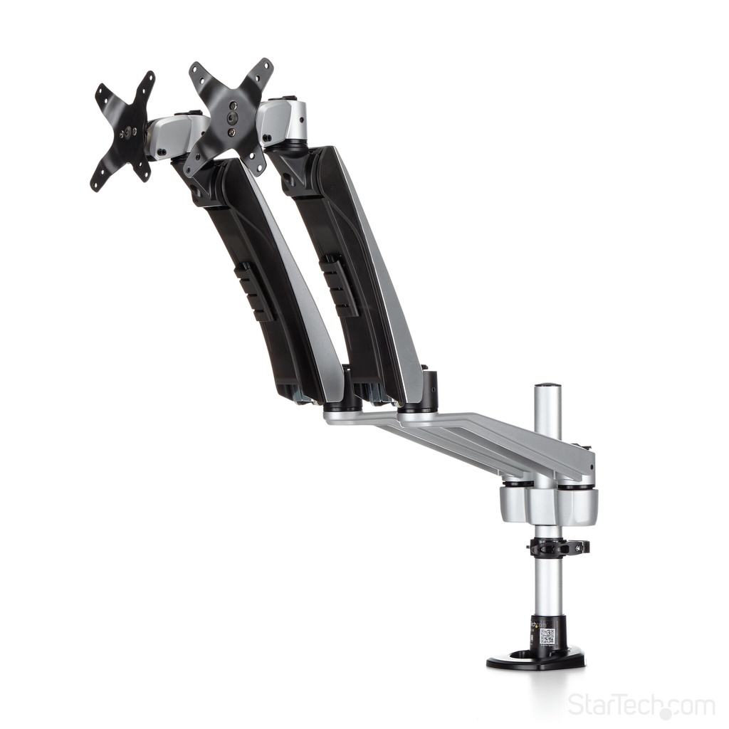 StarTech.com Desk-Mount Dual Monitor Arm - Full Motion Articulating - Premium - For up to 30" (19.8lb/9kg) Displays - TAA - Image 20