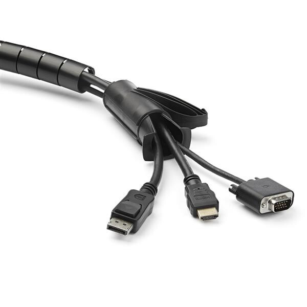StarTech.com 2.5 m (8.2 ft.) Cable-Management Sleeve - Spiral - 25 mm (1 in.) Diameter - Image 5