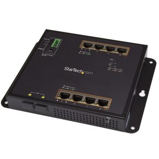 StarTech.com Industrial 8 Port Gigabit PoE+ Switch w/2 SFP MSA Slots - 30W - Layer/L2 Switch Hardened GbE Managed - Rugged High