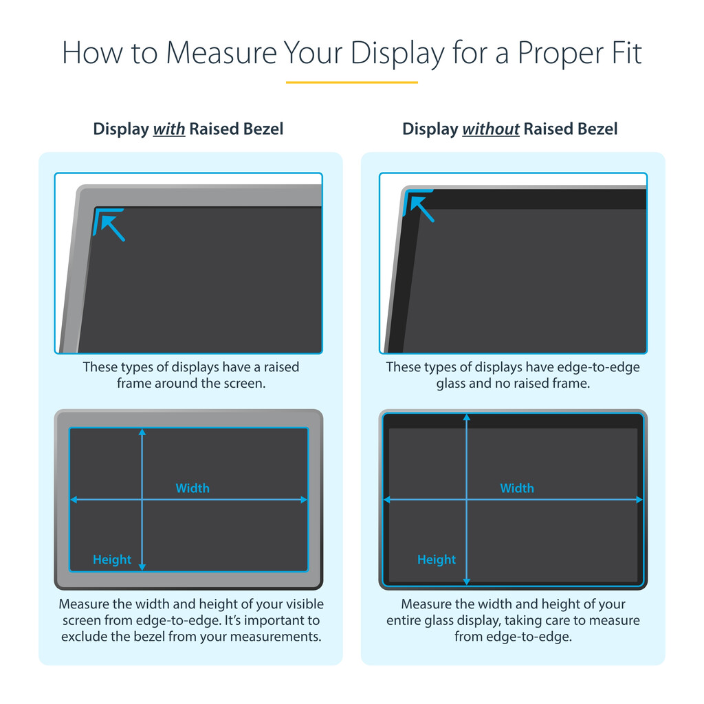 StarTech.com 27-inch 16:9 Gold Monitor Privacy Screen, Reversible Filter w/Enhanced Privacy, Glossy Computer Security Filter, Re - Image 10