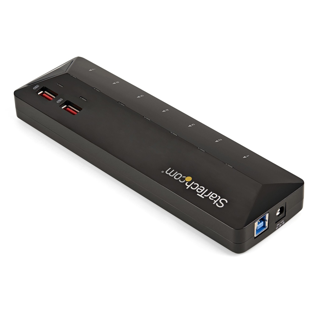 StarTech.com 7-Port USB 3.0 Hub (5Gbps) plus Dedicated Charging Ports - 2 x 2.4A Ports - Image 2