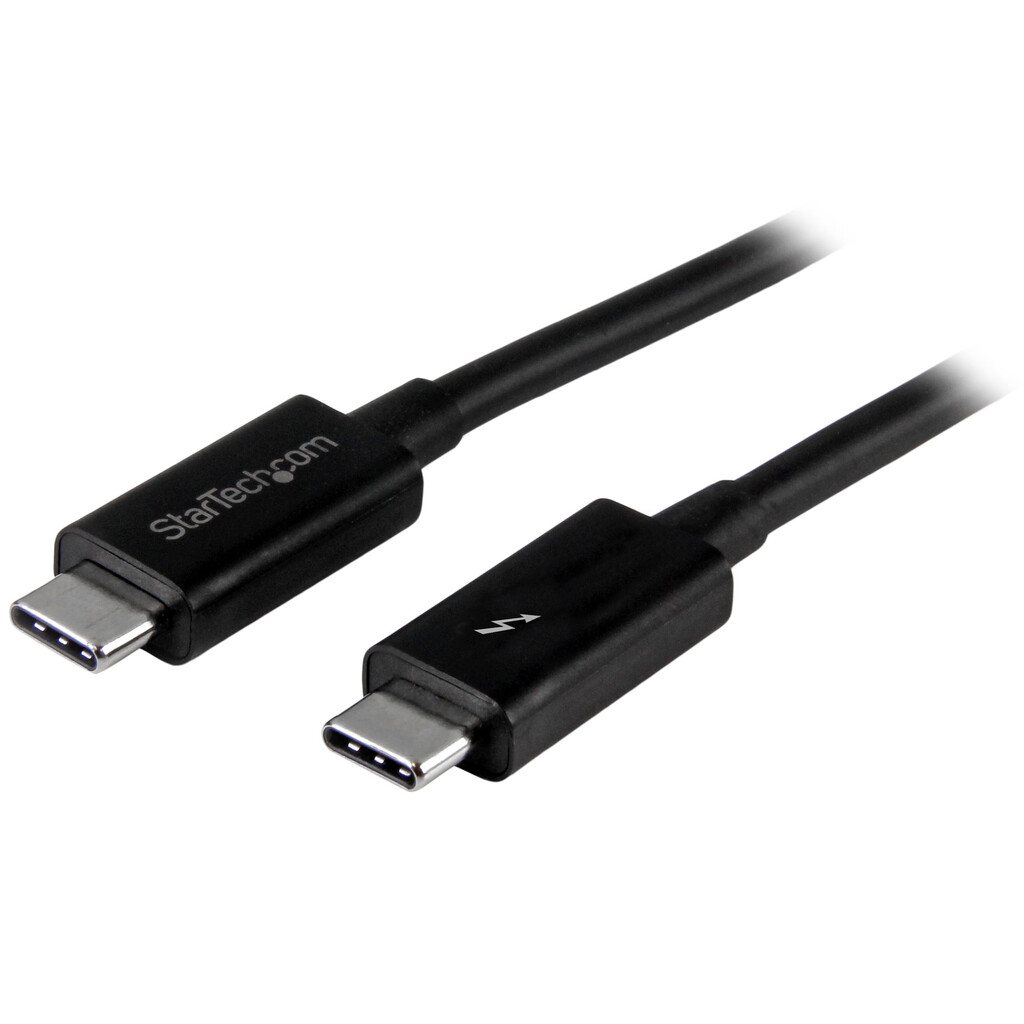 StarTech.com 3.3ft (1m) Thunderbolt 3 Cable, 20Gbps, 100W PD, 4K, Thunderbolt Certified, Compatible with Thunderbolt 4/USB 3.2/