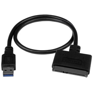 StarTech.com SATA to USB Cable, USB 10Gbps to 2.5in SATA I II III Hard Drive Adapter, External Converter for SSD or HDD Data Tr