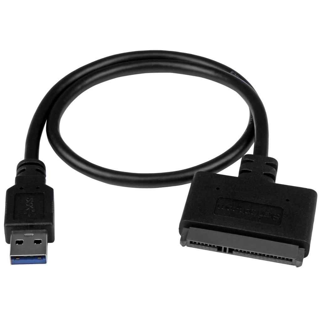 StarTech.com SATA to USB Cable, USB 10Gbps to 2.5in SATA I II III Hard Drive Adapter, External Converter for SSD or HDD Data Tr