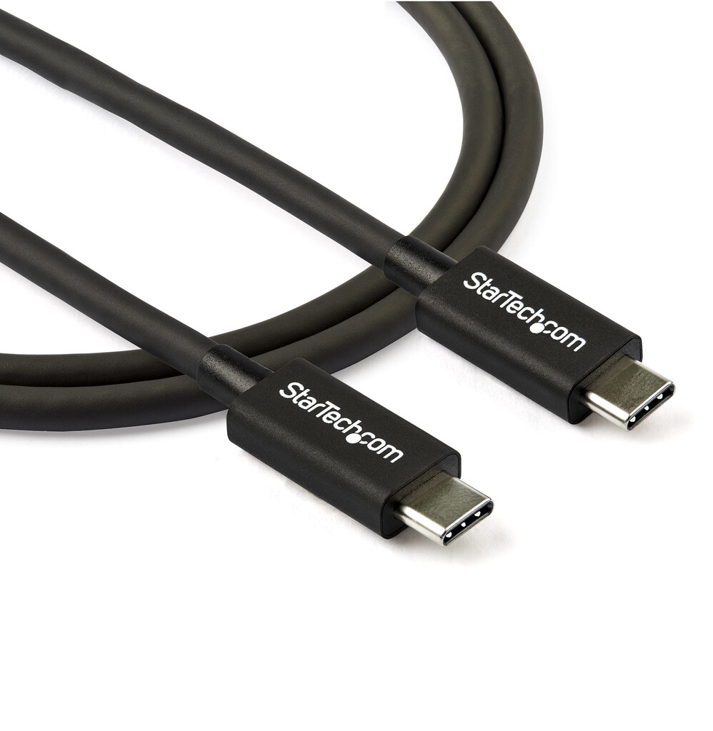 StarTech.com 2.6ft (80cm) Thunderbolt 3 Cable, 40Gbps, 100W PD, 4K/5K, Thunderbolt Certified, Compatible with Thunderbolt 4/USB - Image 3