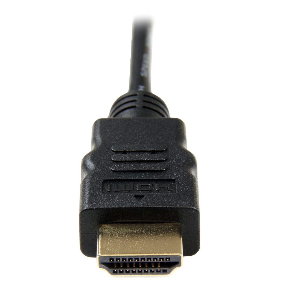 StarTech.com 2m Micro HDMI to HDMI Cable with Ethernet - 4K 30Hz Video - Durable High Speed Micro HDMI Type-D to HDMI 1.4 Adapt - Image 2