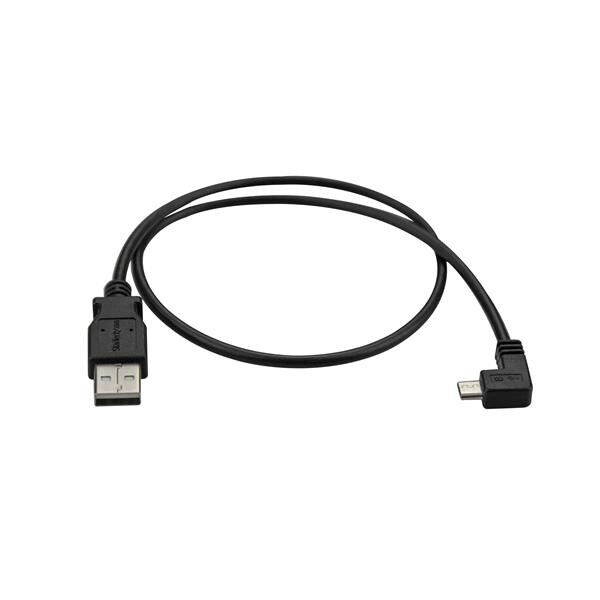 StarTech.com Micro-USB Charge-and-Sync Cable M/M - Right-Angle Micro-USB - 24 AWG - 0.5 m - Image 3