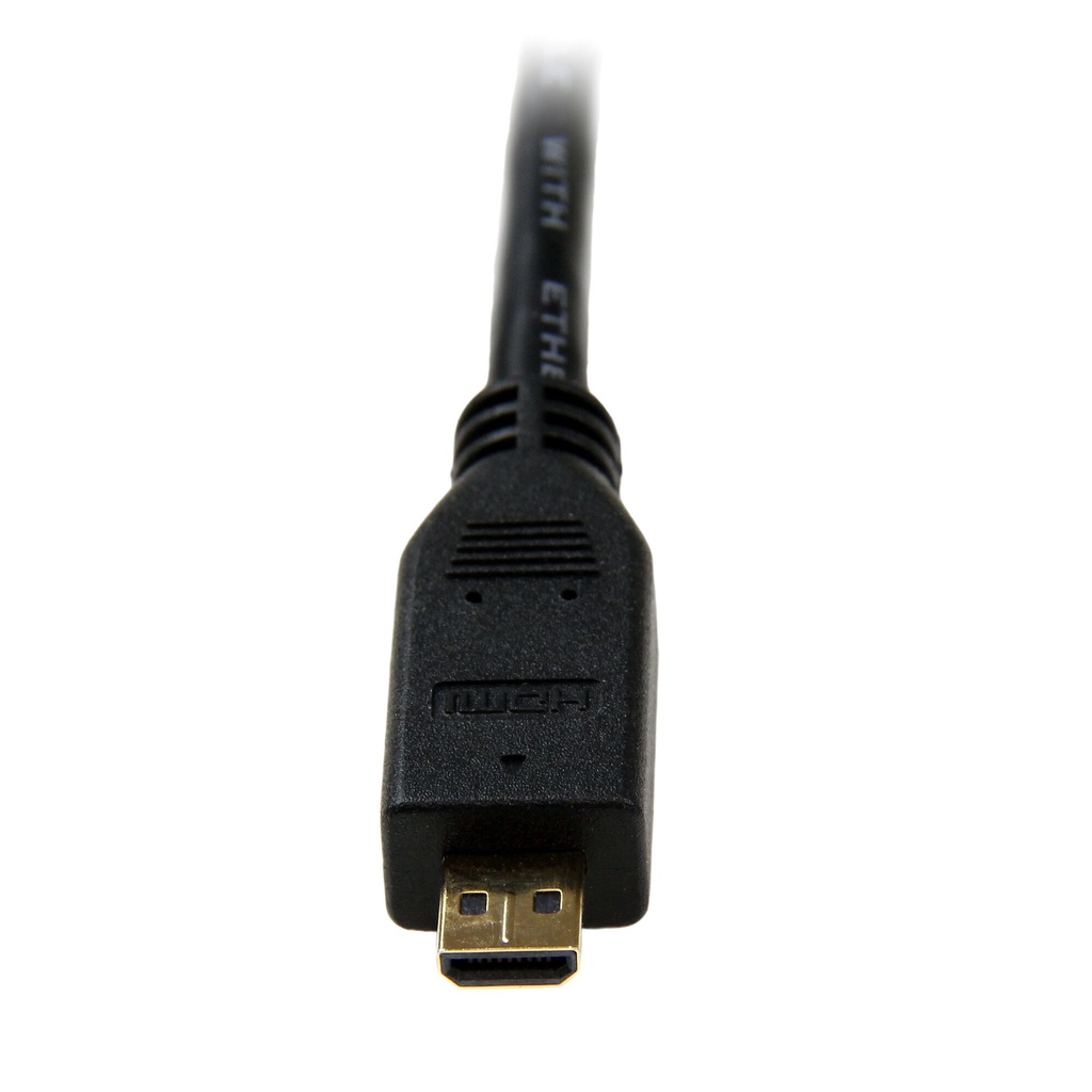 StarTech.com 2m Micro HDMI to HDMI Cable with Ethernet - 4K 30Hz Video - Durable High Speed Micro HDMI Type-D to HDMI 1.4 Adapt - Image 5