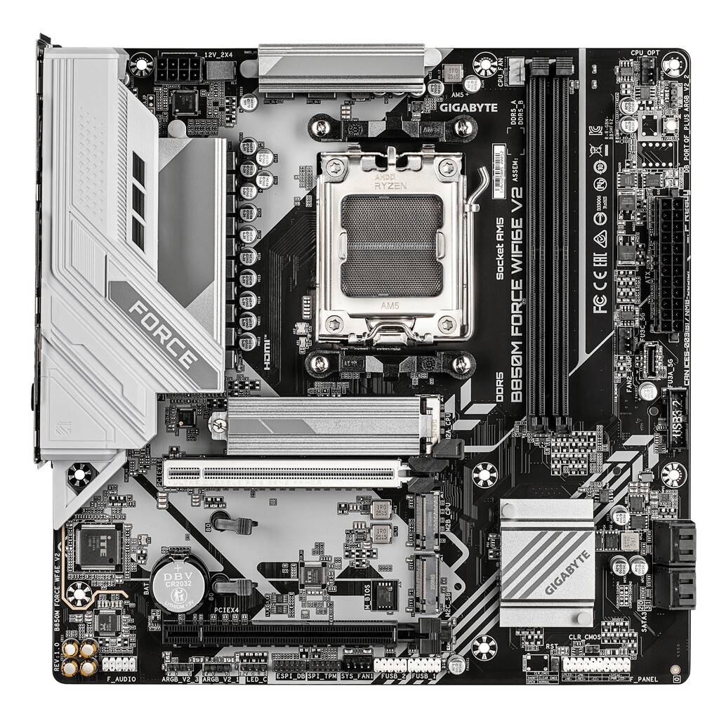 GIGABYTE B850M FORCE WF6E V2 motherboard AMD B850 Socket AM5 micro ATX - Image 2