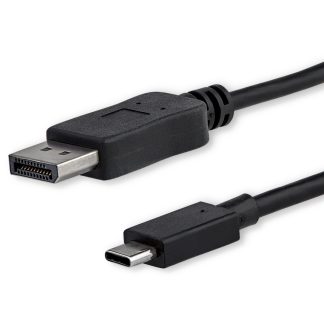 StarTech.com 3.3ft (1m) USB C to DisplayPort 1.2 Cable 4K 60Hz - USB-C to DisplayPort Adapter Cable - HBR2 - USB Type-C DP Alt