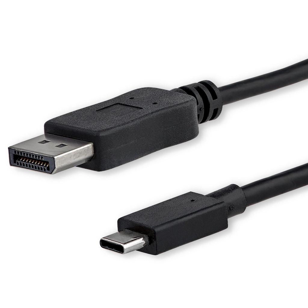 StarTech.com 3.3ft (1m) USB C to DisplayPort 1.2 Cable 4K 60Hz - USB-C to DisplayPort Adapter Cable - HBR2 - USB Type-C DP Alt