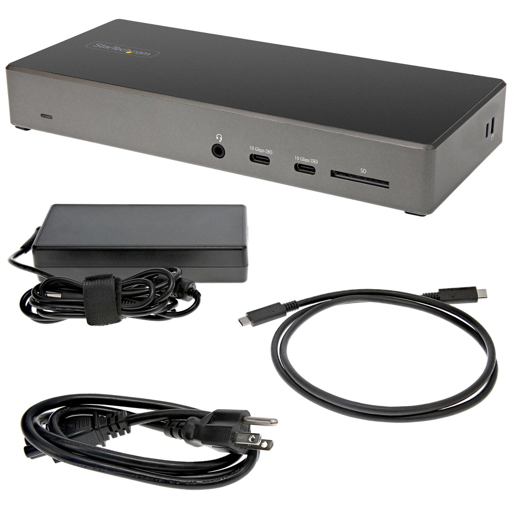StarTech.com USB C Dock - Triple 4K Monitor USB Type-C Docking Station - 100W Power Delivery - DP 1.4 Alt Mode & DSC, 2x Displa - Image 8