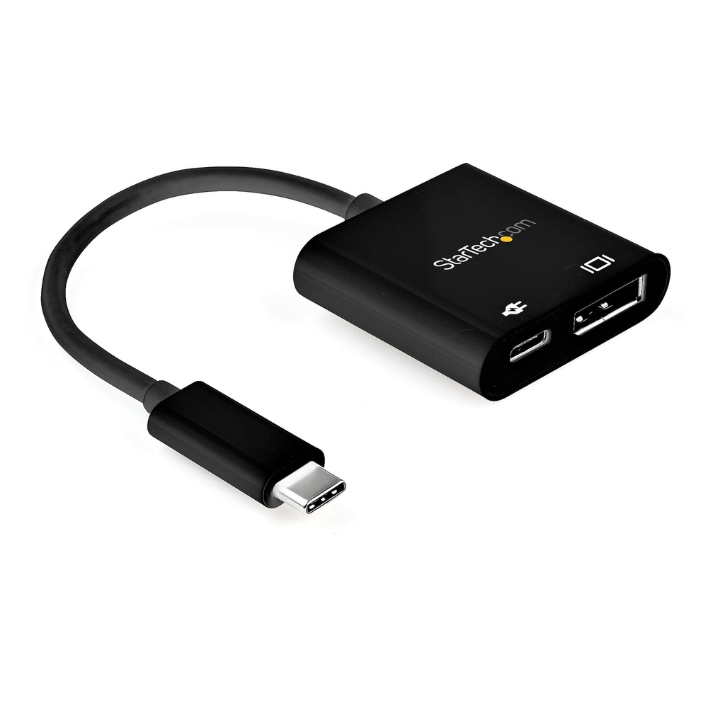 StarTech.com USB C to DisplayPort Adapter with Power Delivery - 8K 60Hz /4K 120Hz USB Type C to DP 1.4 Video Converter w/ 60W P