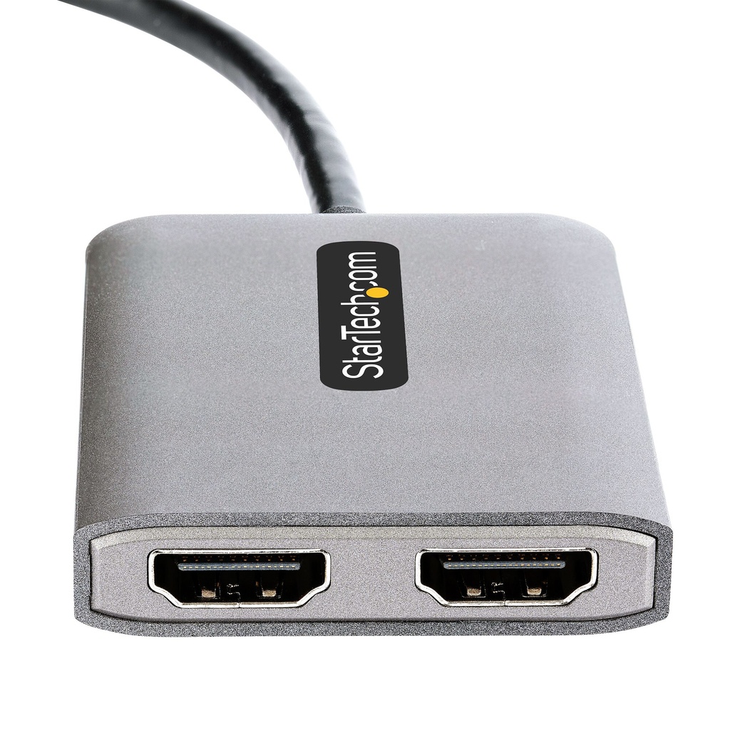 StarTech.com DP to Dual HDMI MST HUB - Dual HDMI 4K 60Hz - DisplayPort Multi Monitor Adapter with 1ft / 30cm cable - DP 1.4 Mul - Image 12