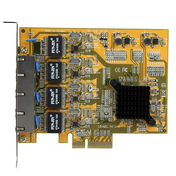 StarTech.com 4-Port PCIe Gigabit Network Adapter Card - TAA - Image 2