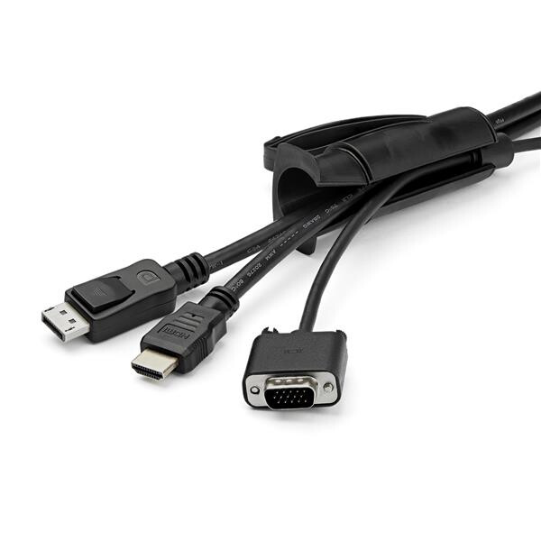 StarTech.com 2.5 m (8.2 ft.) Cable-Management Sleeve - Spiral - 25 mm (1 in.) Diameter - Image 2