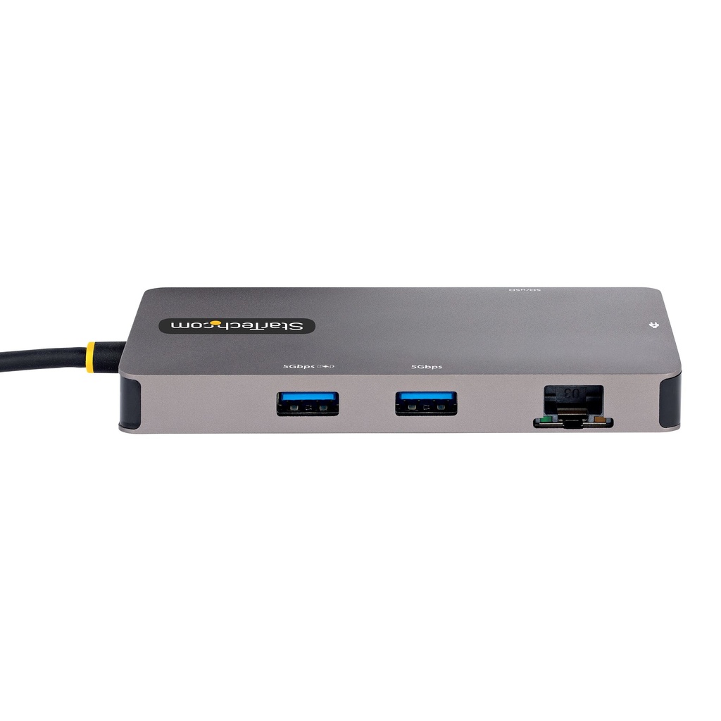 StarTech.com USB C Multiport Adapter, Dual HDMI Video, 4K 60Hz, 2Pt 5Gbps USB-A Hub, 100W Power Delivery Pass-Through/GbE/SD/Mi - Image 4