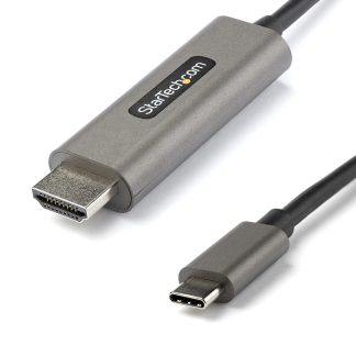 StarTech.com 3.3ft (1m) USB C to HDMI Cable 4K 60Hz w/ HDR10 - Ultra HD USB Type-C to 4K HDMI 2.0b Video Adapter Cable - USB-C