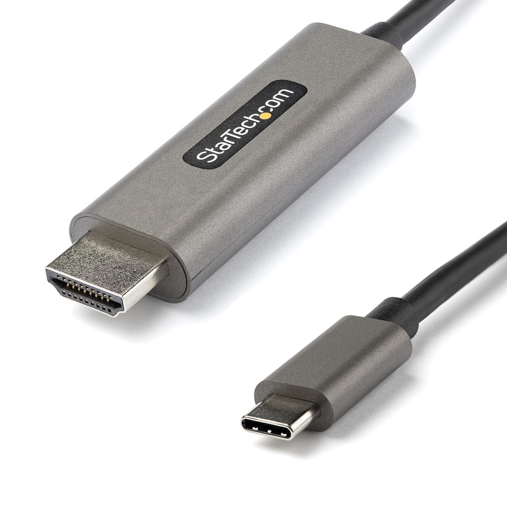 StarTech.com 3.3ft (1m) USB C to HDMI Cable 4K 60Hz w/ HDR10 - Ultra HD USB Type-C to 4K HDMI 2.0b Video Adapter Cable - USB-C