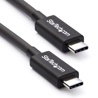 StarTech.com 50cm (1.6ft) Thunderbolt 3 Cable, 40Gbps, 100W PD, 4K/5K, Thunderbolt Certified, Compatible with Thunderbolt 4/USB