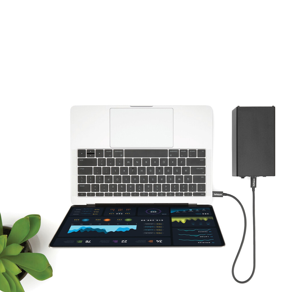 StarTech.com 50cm (1.6ft) Thunderbolt 3 Cable, 40Gbps, 100W PD, 4K/5K, Thunderbolt Certified, Compatible with Thunderbolt 4/USB - Image 5