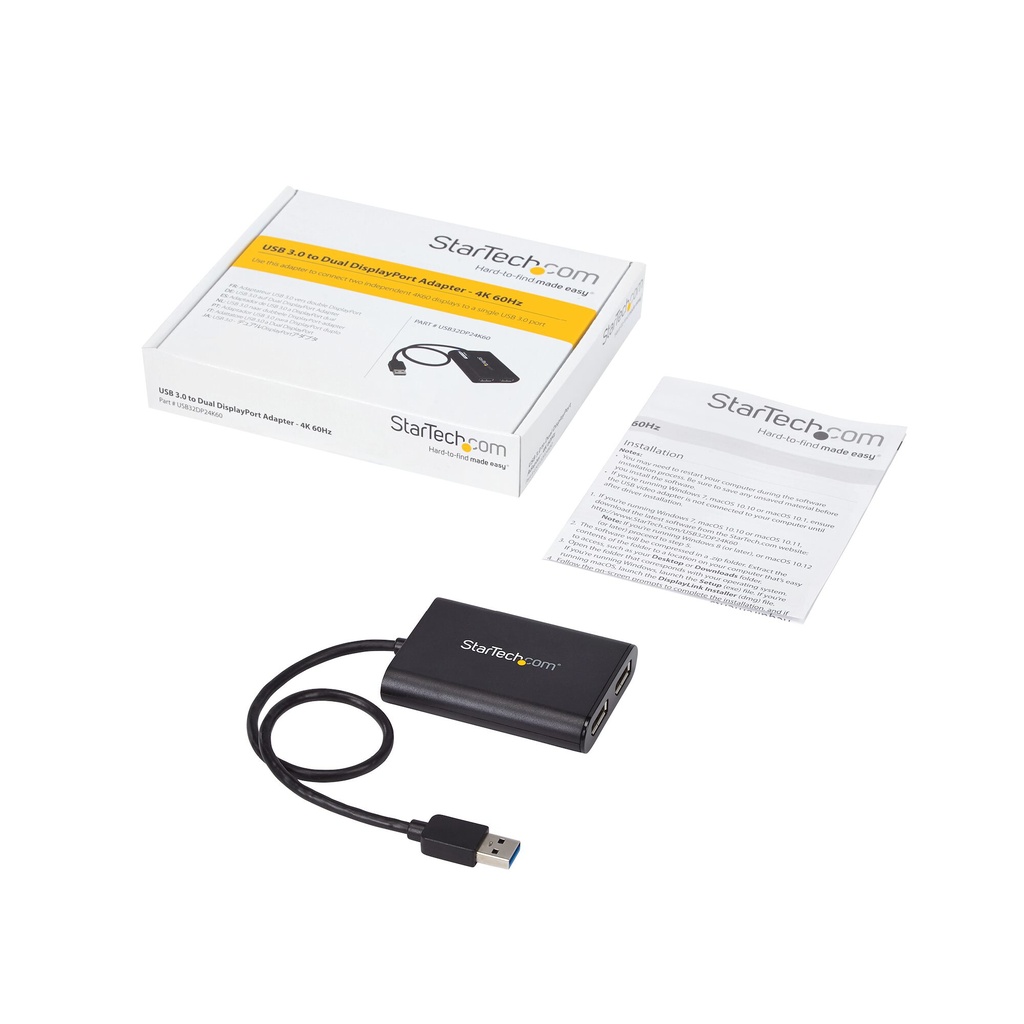StarTech.com USB 3.0 to Dual DisplayPort Adapter - 4K 60Hz - Image 7