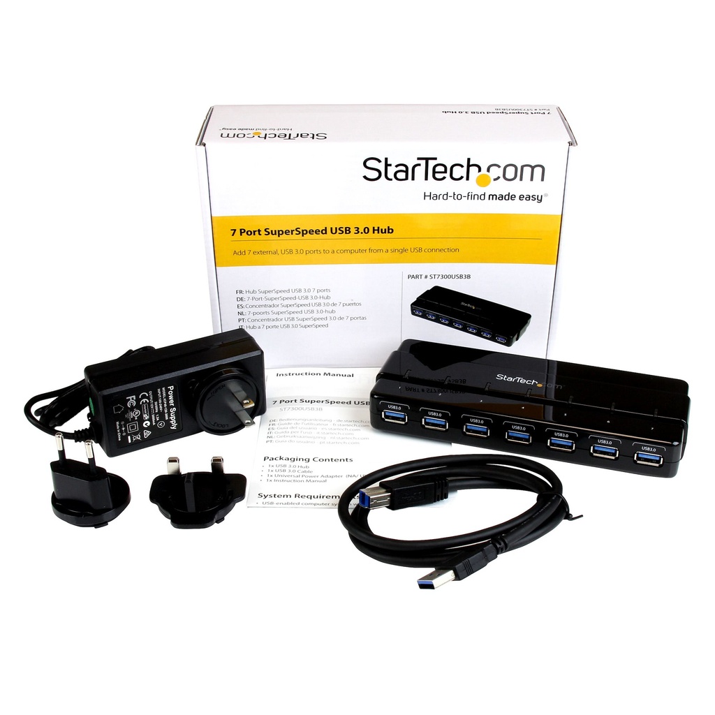 StarTech.com 7-Port USB 3.0 Hub (5Gbps) - Desktop - Image 6