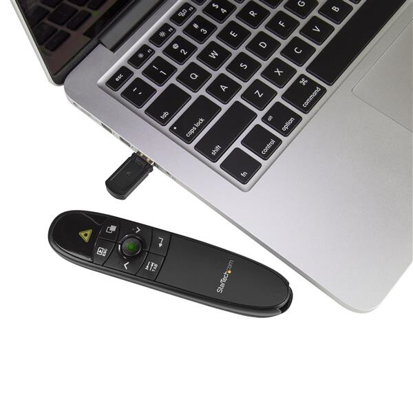 StarTech.com Wireless Presentation Remote with Green Laser Pointer - 90 ft. (27 m) - TAA - Image 5