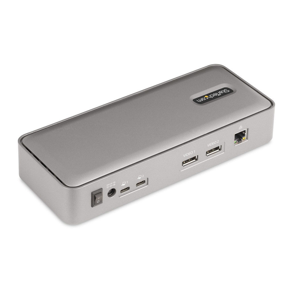 StarTech.com Dual-Laptop USB-C KVM Docking Station, Dual Monitor 4K 60Hz DisplayPort Dock, 5-Port USB Hub, GbE, 90W/45W Power D - Image 2